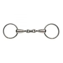 Korsteel Stainless Steel Thick Mouth French Link Loose Ring Snaffle Bit