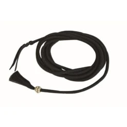 Western Rawhide Jim Taylor Nylon Mecate Reins - Black