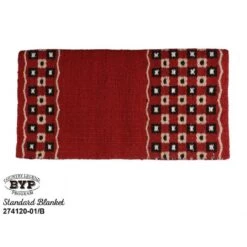 Western Rawhide Country Legend Jack In The Box Saddle Blanket - Red/White/Black