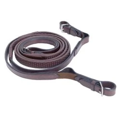 Nunn Finer Reins Aid Soft Grip Reins W/Elastic End - Havana