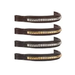 Nunn Finer Large Clincher Padded Browband - Black/Zinc