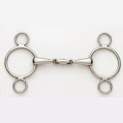 Ovation Peanut Link 2-Ring Gag - Stainless Steel