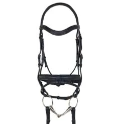Ovation Crank Flash Dressage Bridle - Black/Rosegold