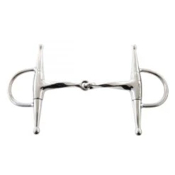 Korsteel Stainless Steel Slow Twist Full Cheek Eggbutt Snaffle Bit