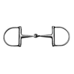 Korsteel Stainless Steel Hunter Dee Ring Snaffle Bit
