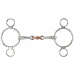 Shires Two Ring Copper Lozenge Gag Bit