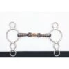 Shires Three Ring Dutch Gag W/Lozenge - Black Sweet Iron