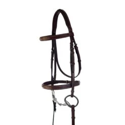 Kincade Raised Padded Fancy Stitched Bridle - Brown