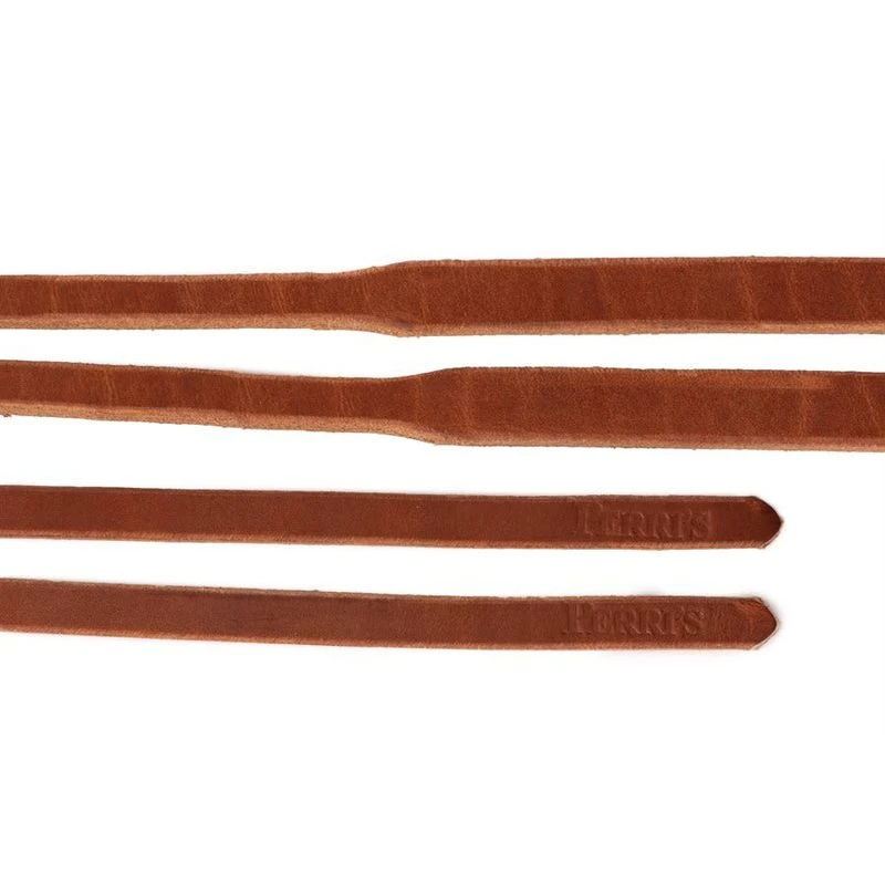 Perri's Slot Tapered Harness Leather Western Reins - Brown - Image 2