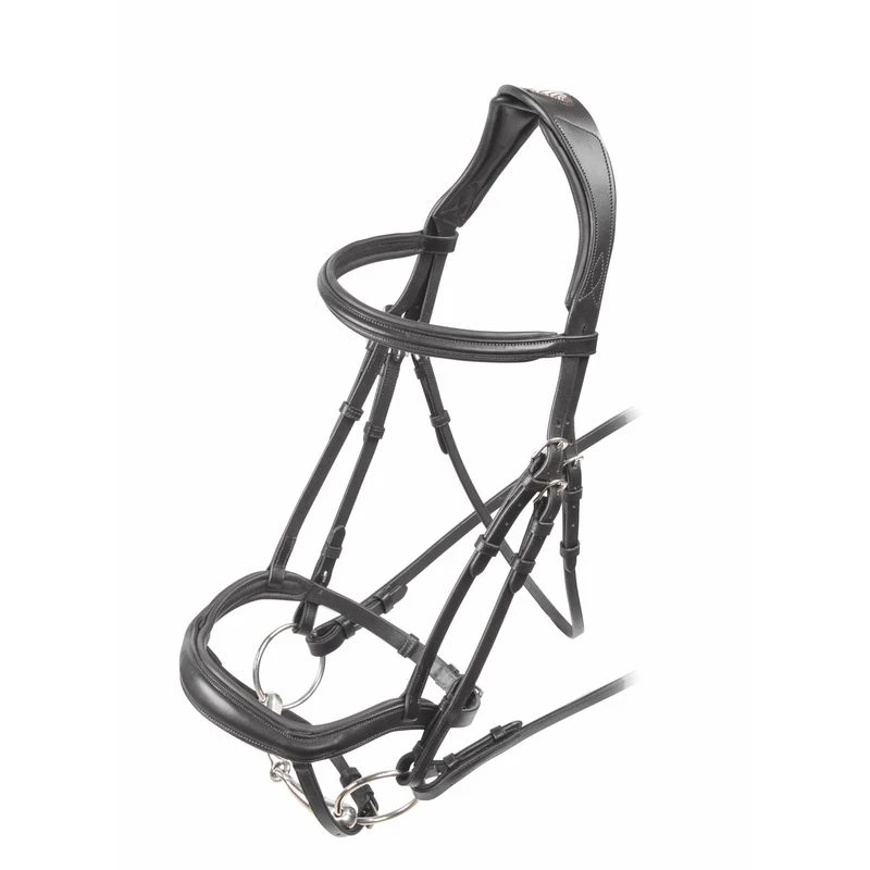 Shires Velociti Rapida Ergonomic Flash Bridle - Black - Image 2