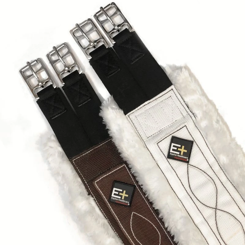 Equine Healthcare International Pro Series Fleece Girth - Brown - Image 2