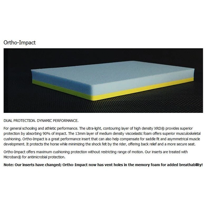 T3 WoolBack Ortho Impact Performance Pad W/Shims - Black - Image 3