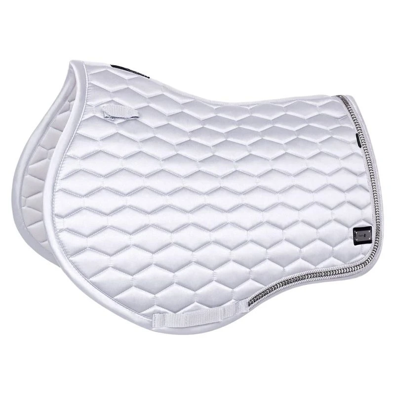 Fair Play Hexagon Arrow Jump Saddle Pad - White